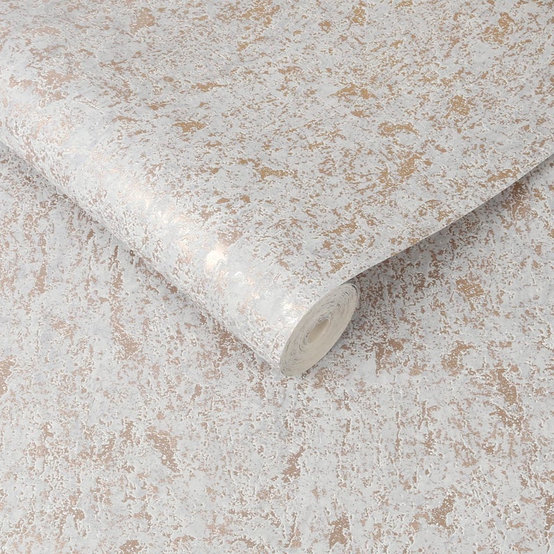 Graham & Brown 106401 Milan Texture Rose Gold and Grey Wallpaper, 1000cm length x 52cm Wide - Image 3